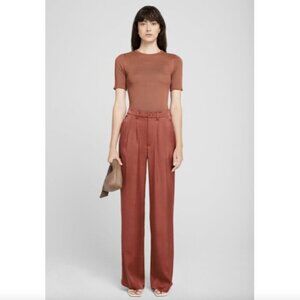 Anine Bing Carrie Pant in Silk Terracotta
